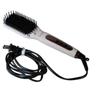 l'ange Le Vite Ceramic Straightening Hairbrush Iron Pink Blush Works